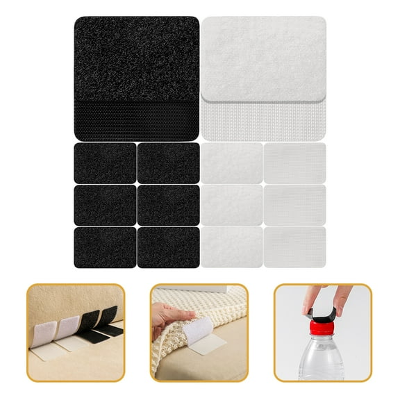 HEMOTON 50 Pairs Sofa Cushion Grips for Rug Carpet Tent Curtain Sofa Cushion Picture Frame Anti Slip Non Skid Pad