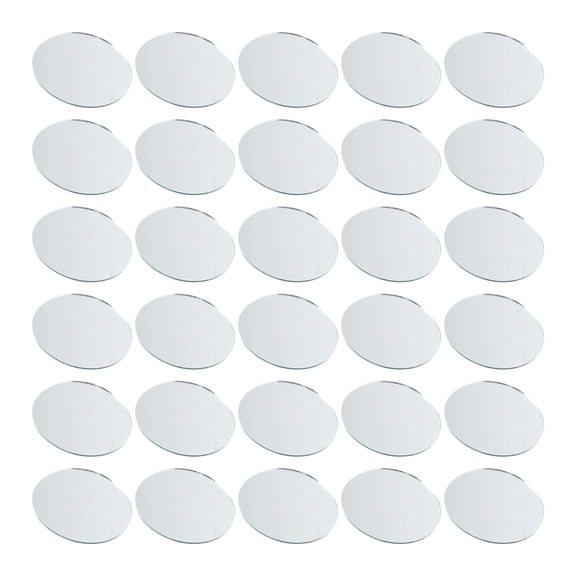 ORDDIART 50Pcs DIY Transparent Mirror Tiles for Craft and Home Decoration