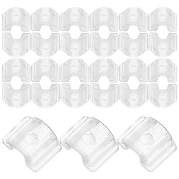HEMOTON 50 Pcs White Ribbon Hair Bands and Clips for Women, Miss Hair Ties Accessories