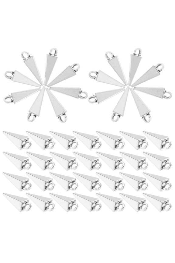 Cone Charms Zinc Alloy 50Pcs 0.67X0.20X0.20in
