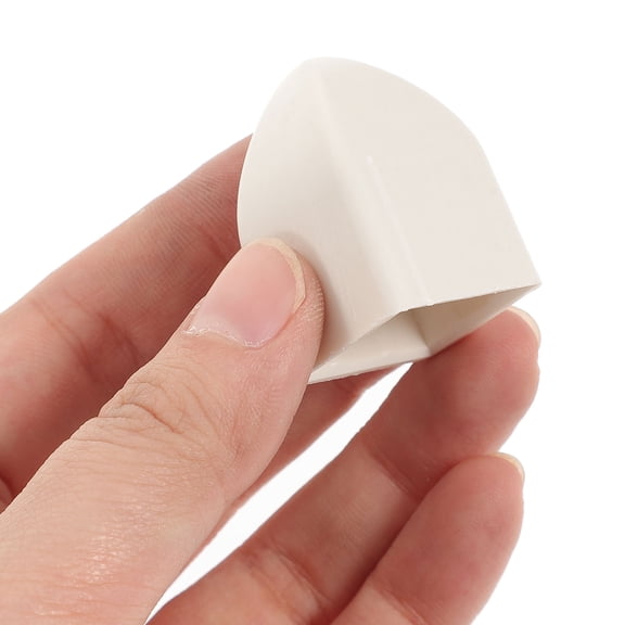 EXHUMKY 50Pcs White Caps Plastic Fence Covers Stylish Straw Hat Design for Railings