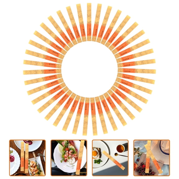 HEMOTON 500 Pcs Chopsticks Wrapping Paper Set Pockets Portable Packets