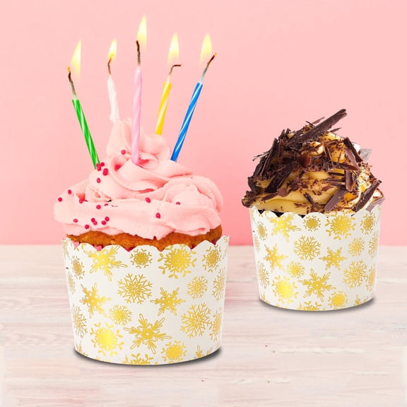 Hytrove Muffin Cups Wood Pulp Paper For Restaurant 50Pcs 2.75X2.75X2.16in