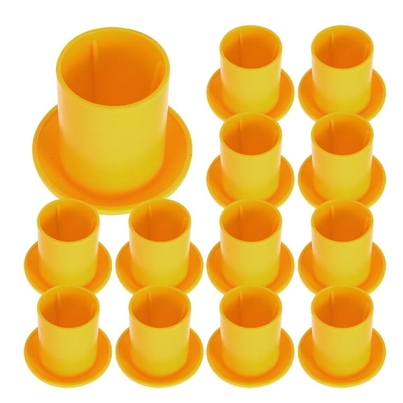 RENACLIPY Rebar Safety Caps for Construction Sites Yellow 50Pcs