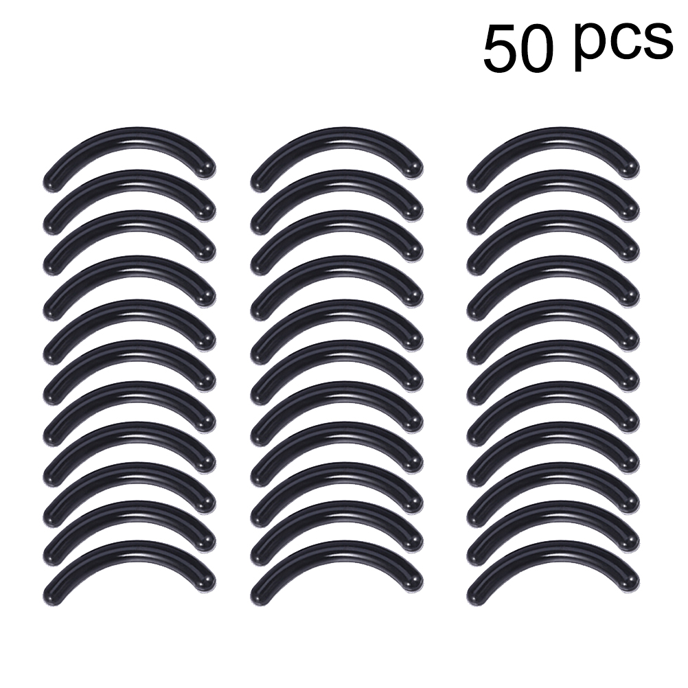 HEMOTON 50pcs Refill Pads for Eyelash Curler Replacement Rubber Cushions Washable for Mascara Eyeliner or Glue Smudged Lashes
