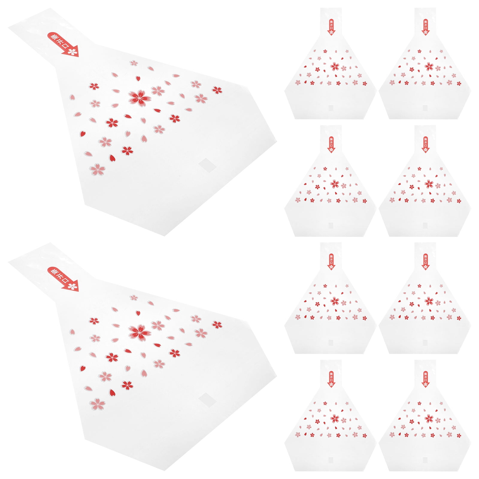 HEMOTON Microwavable Triangle Onigiri Wrappers for Rice Balls and Sushi ...