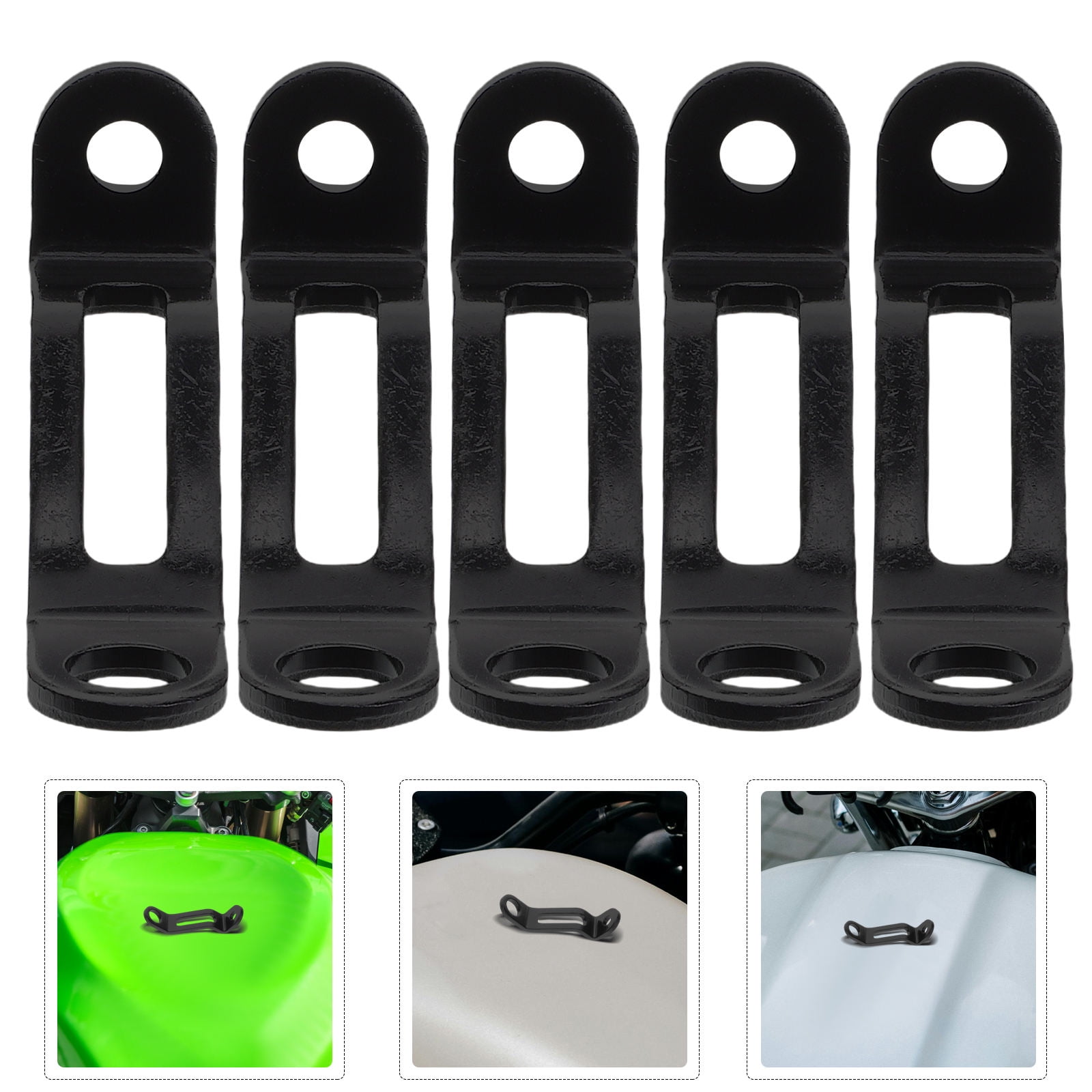 SOPOTUTU clutch tank oil cup Motorcycle Brake Oil Cup Holder Black 5Pcs