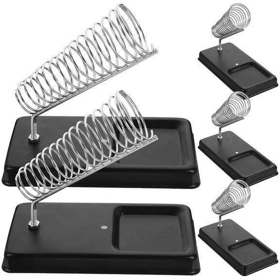 HEMOTON 5pcs Universal Soldering Iron Frame Metal Square Soldering Iron Bracket Stand Holder