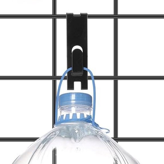 HEMOTON 5-Pack Utility Hooks for Picture Hanging, Grid Wall Panel Peg Display Organizer