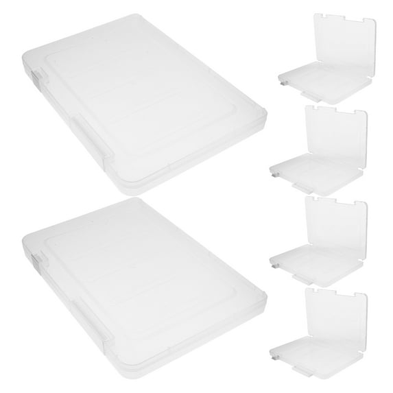 HEMOTON 6 Pcs Craft Storage Organizer File Box Work Office