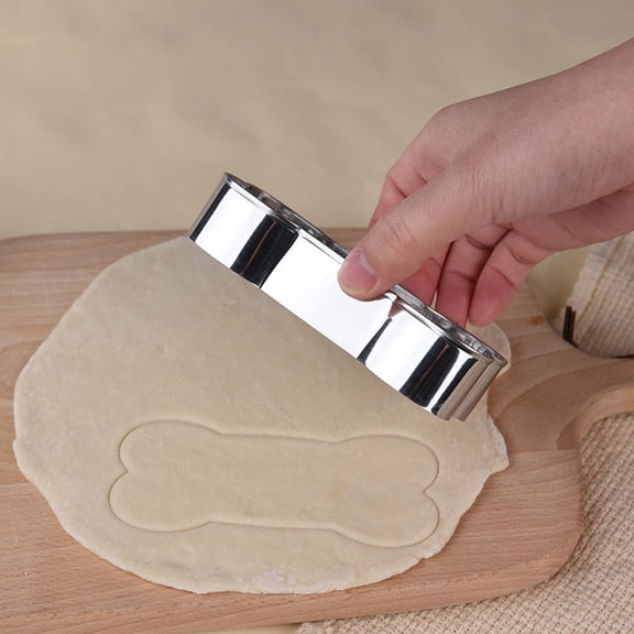 HEMOTON 6 Pcs Dog Bone Puppy Mold Biscuit Making Molds Shaped