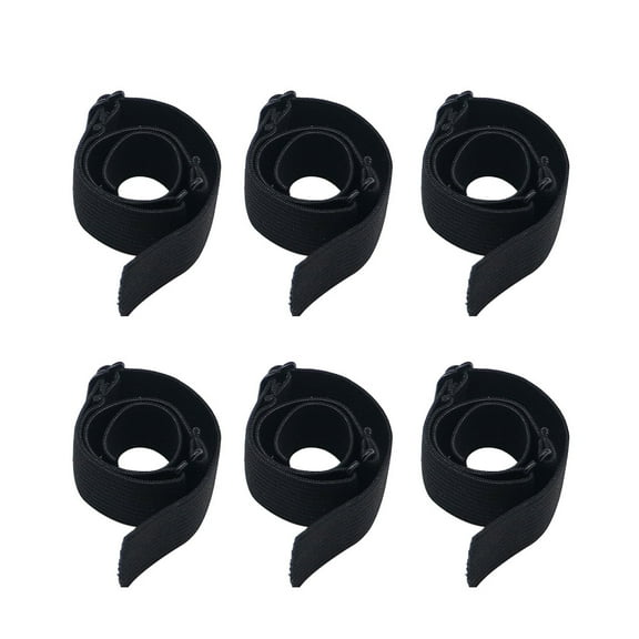 HEMOTON 6 Pcs Edges Band Elastic Bands for Wig Wig Elastic Band 28X2.5cm Black
