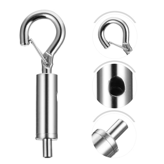 Hytrove Wire Rope Tension Hardware Copper Silver 6 Pcs 2.4x0.8x0.4in