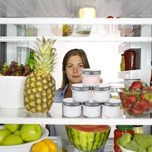 HEMOTON 6 Pcs Jars Airtight Lid Sealed Bottle Set of Storage Containers