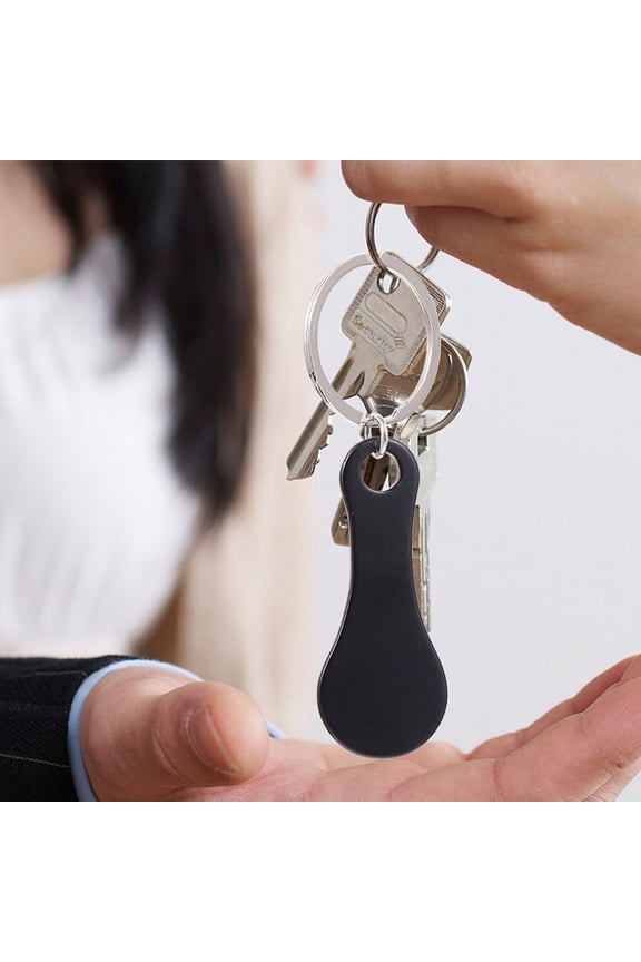 6 Pcs Shopping Cart Keychain Grocery Token Kids Trolley Carts