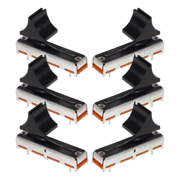 HEMOTON  6 Pcs Straight Slide Potentiometer Sliding Stereo Audio Linear Electronic