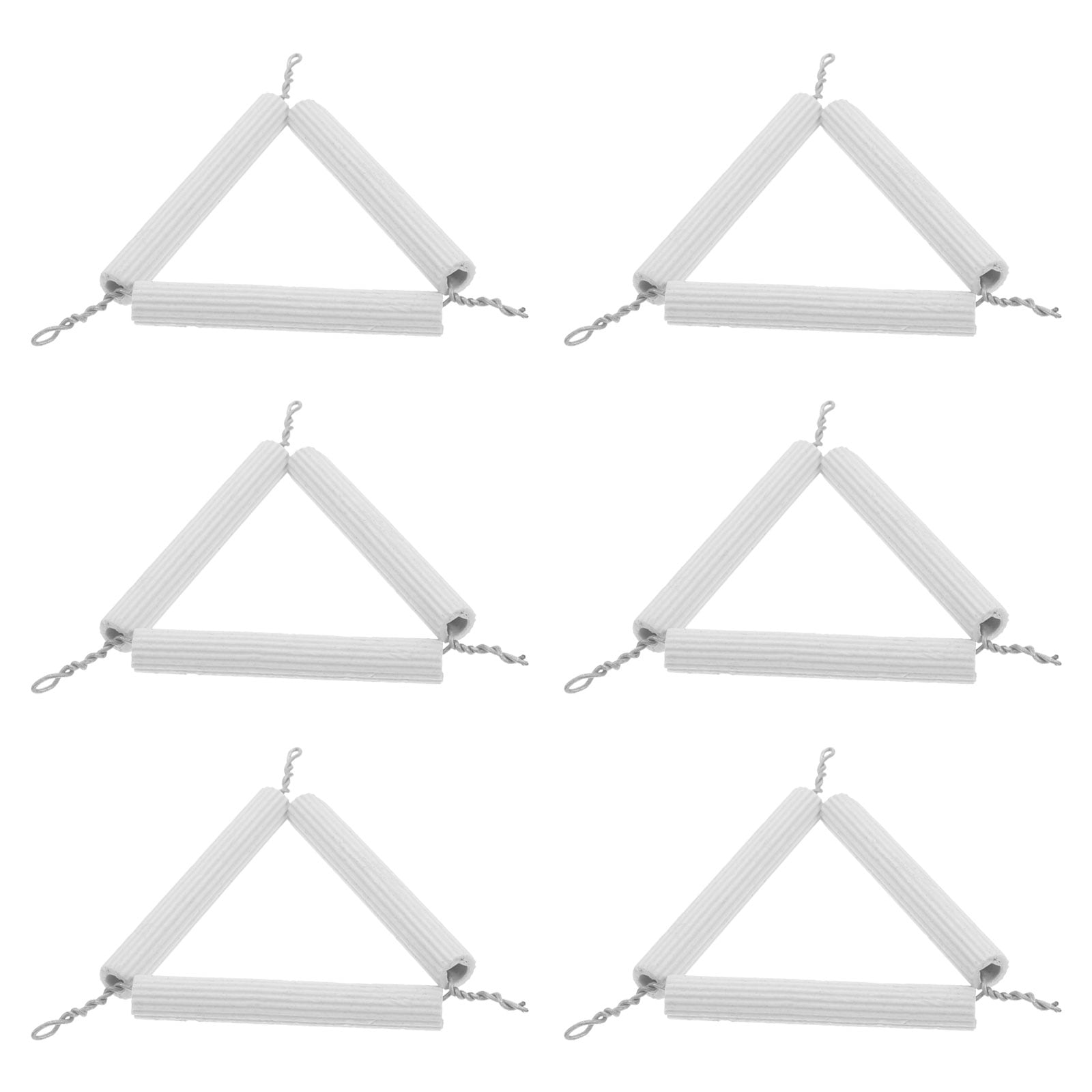 HEMOTON 6pcs Ceramic Triangular Crucible Stand For Laboratories Labs ...