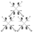 thumbnail image 1 of UPGRATOR Tabletop Connector Silver Galvanized Steel 6Pcs 11.8X0.5X0.5In, 1 of 8