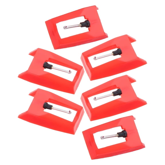 HEMOTON 6pcs Record Player Needles Made of Durable Plastic and Aluminum for Clear Sound and Precise