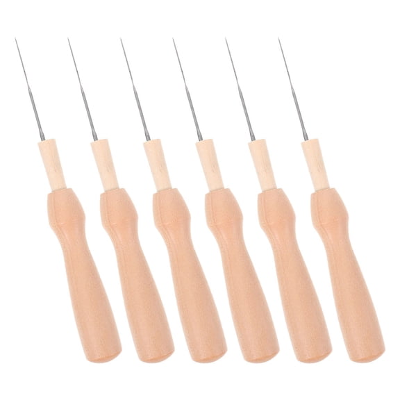 HEMOTON 6pcs Wool Felting Tools Punch Embroidery Sewing Needles Supplies
