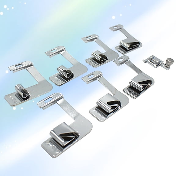 HEMOTON 7 in 1 Sewing Machine Presser Foot Rolled Presser Foot Set for Home Sewing Machine