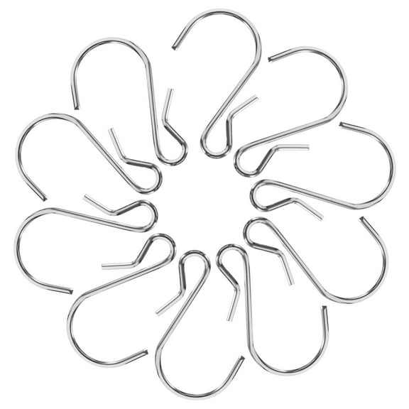 EXHUMKY 72Pcs Sturdy Metal S Shaped Hooks for Kitchen Hanging Storage and Organization