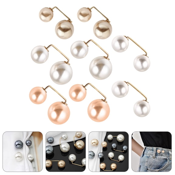 HEMOTON  8 Pcs Clothing Accessories Brooch for Dress Pin Backs Women's Miss