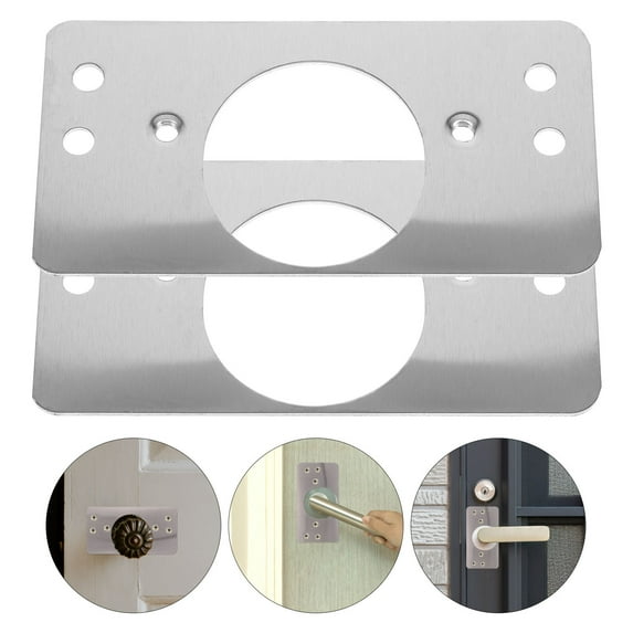 HEMOTON 8 Pcs Deadbolt Key Versatile Lock Fixing Plate Round Repair Travel