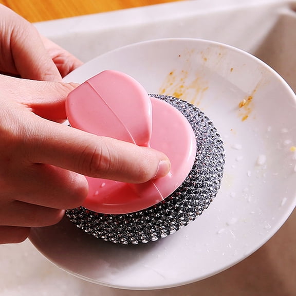 RENACLIPY Dish Washing Scrubbers Steel Wire Ball 8Pcs
