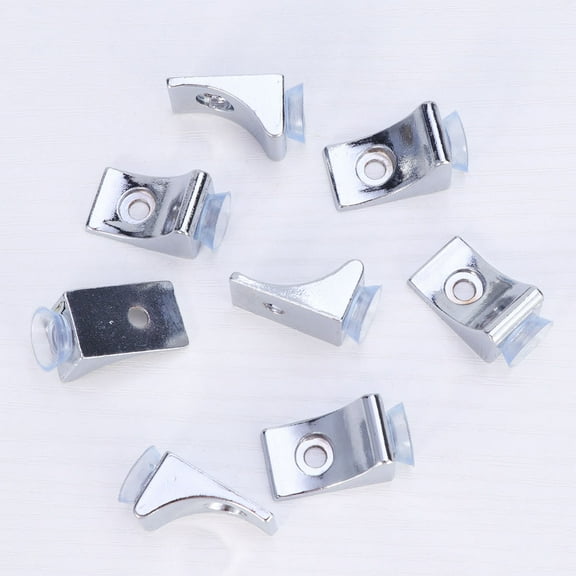 HEMOTON 8 Pcs Mount Thickened Laminated Plate Holder Panel Pallet Holder 2.5*1cm Silver