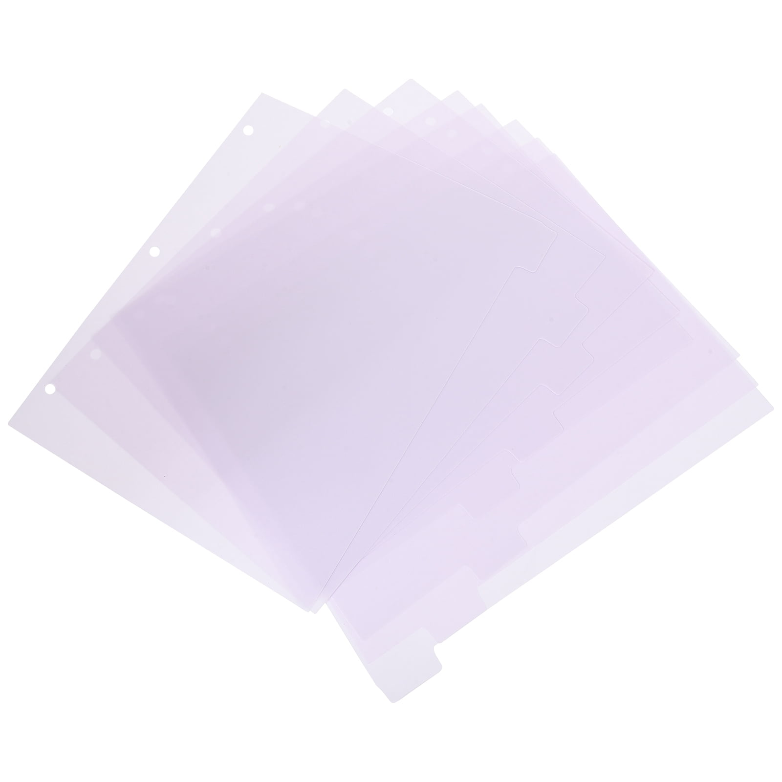 Partition Tag HEMOTON 8 Pcs Partition Plate Dividers with Ruled Tag Office Lavender ...