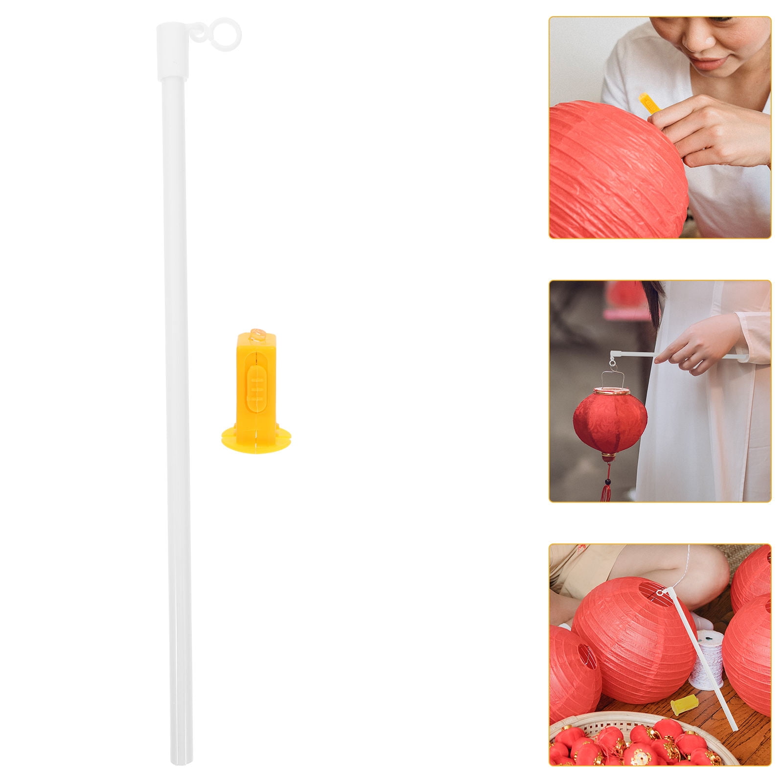 Jojofuny 35Pcs DIY Wooden Lantern Making Sticks, Handheld Lantern Poles, Lanterns Making Stick, Paper Lanterns Poles DIY Hanging Chinese Bamboo Sticks Craft Accessory For Festival