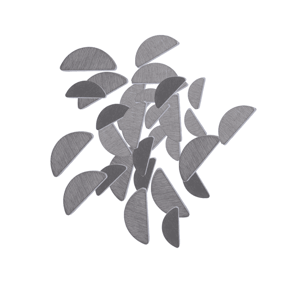 HEMOTON 80 Pieces Stainless Steel Woodruff Keys Mechanical Industry Fasteners Set