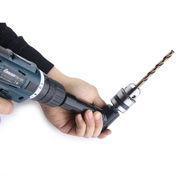 HEMOTON 90 Degree Simple to Install Drill Attachment Hand/power Drill Attachment Black