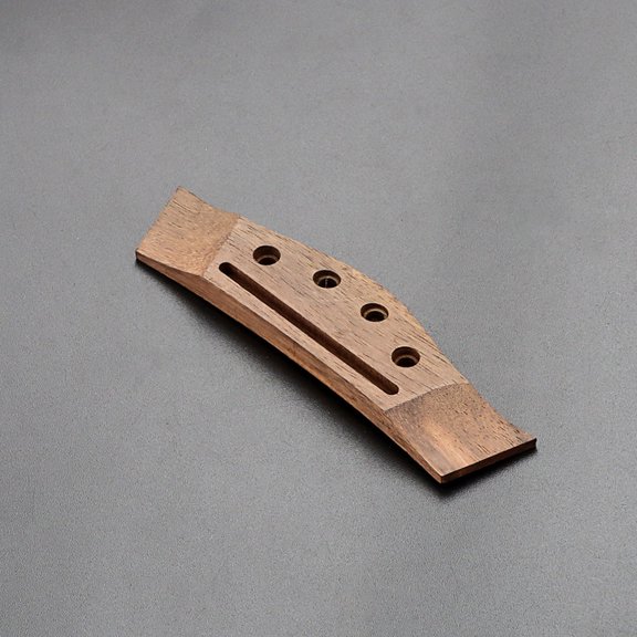 HEMOTON Acoustic Guitar Bridge 4 String Guitar Bridge Guitar Replacement Part Slotted Guitar Bridge