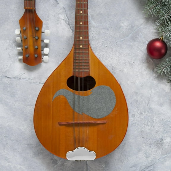 HEMOTON Acoustic Mandolin Instrument 8.00X4.50X3.50CM Silver