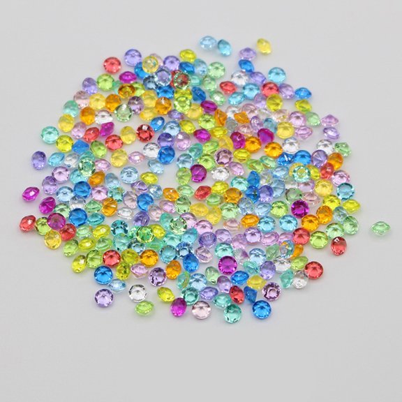 HEMOTON Acrylic Drill for DIY Jewelry and Phone Decor Assorted Color Fine Workmanship 4 5mm