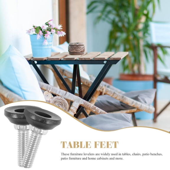 HEMOTON Adjustable Furniture Levelers for Stabilizing Tables and Chairs with Nylon Material Assorted Color