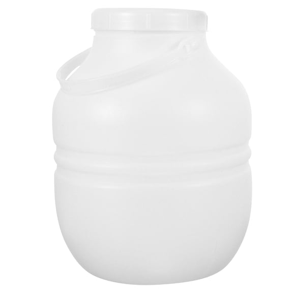 HEMOTON Airtight Plastic Pickle Jar with Handle for Home Round Mouth Storage Container 2.5L