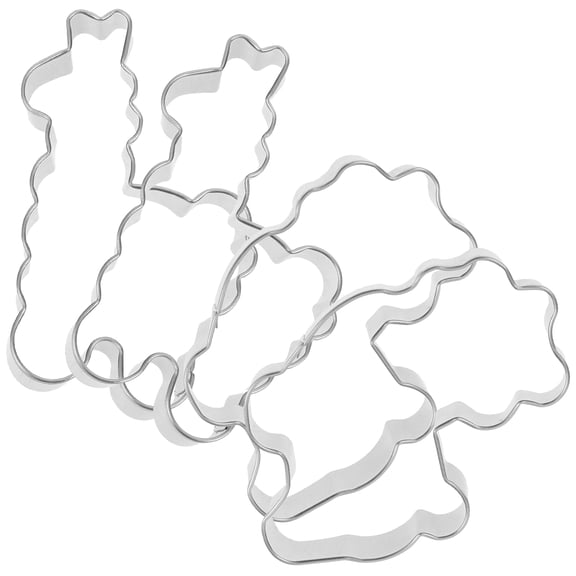 SOPOTUTU Stainless Steel Biscuit Baking Mould Set 4pcs Cookie Cutter Kitchen Tool