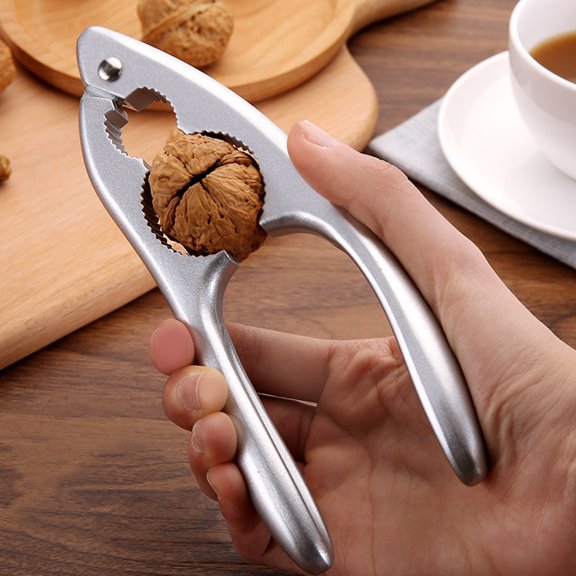 HEMOTON Aluminum Alloy Nutcracker for Opening Nuts with Three Kinds of Jaws Portable and 7.5 inches