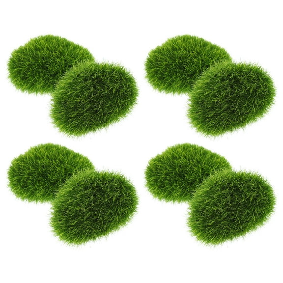 SOPOTUTU Artificial Moss for Microgreens 8 Pieces Green Foam Pads for Gardening and Plant Decoration