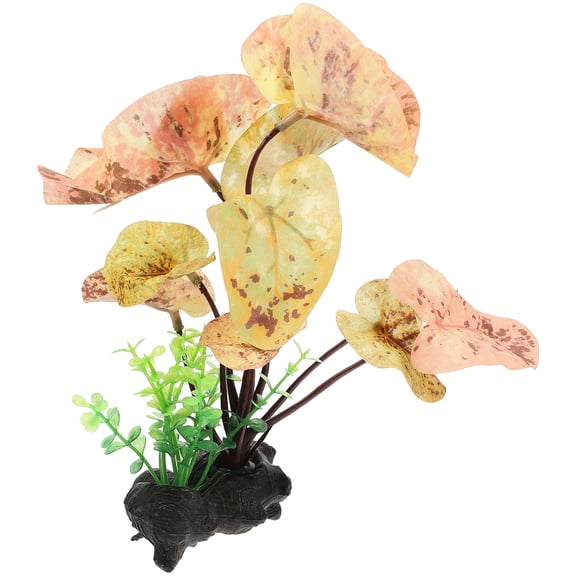 HEMOTON  Artificial Water Plants Faux Grass Fish Tank Accessories Decorations Real