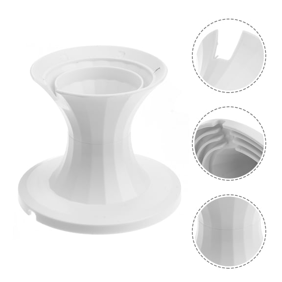 HEMOTON Audio Stand Fine Craftsmanship Speaker Holder 9.2X9.2X7.6CM White