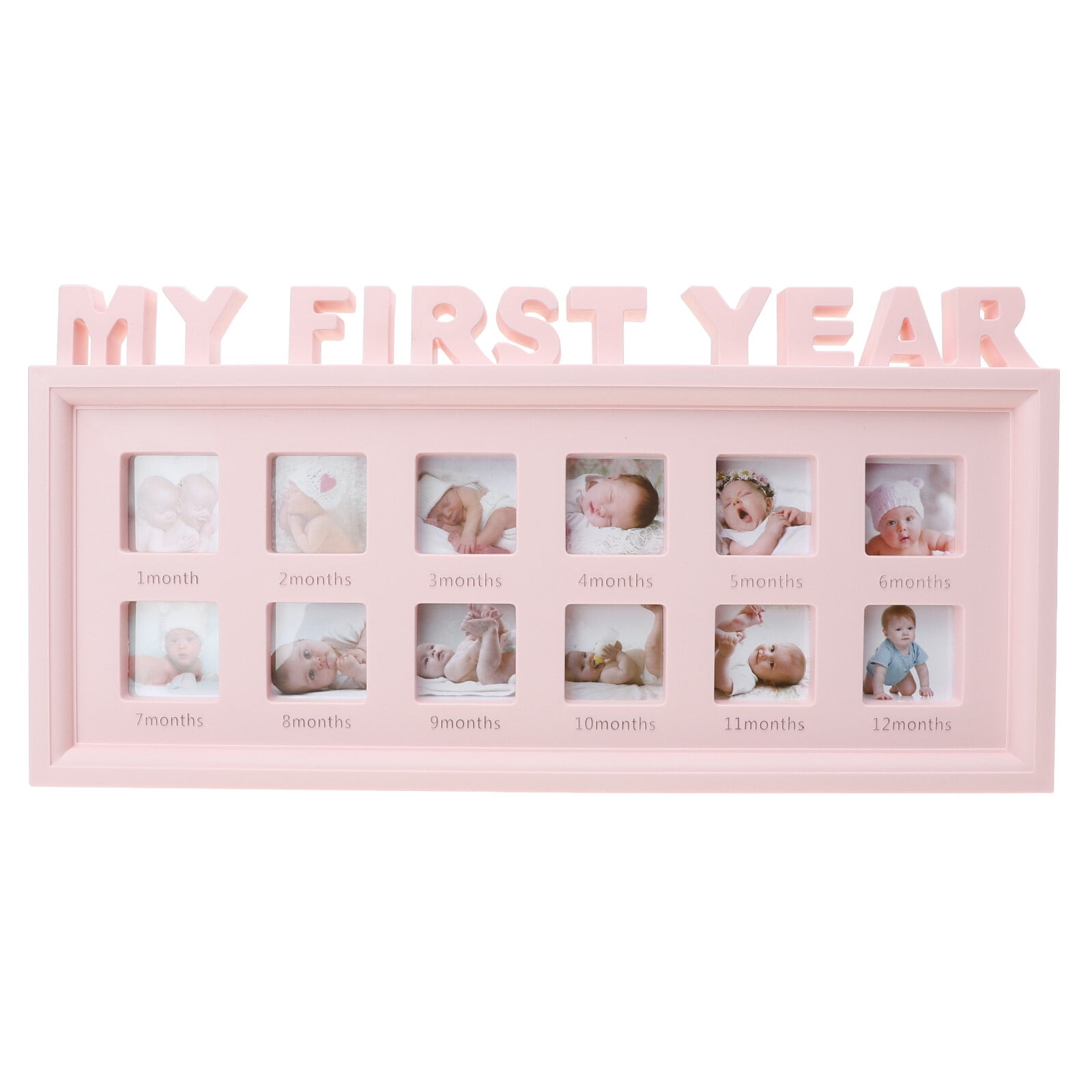 HEMOTON Baby First Year Picture Frame 12 Month Milestone Photo Frame