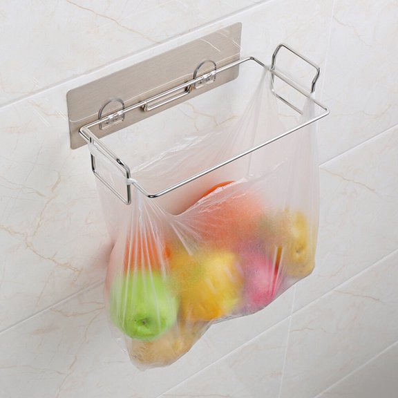 YOSADIER 1Pc Door Back Storage Rack Stainless Steel Multifunctional Kitchen Towel Holder