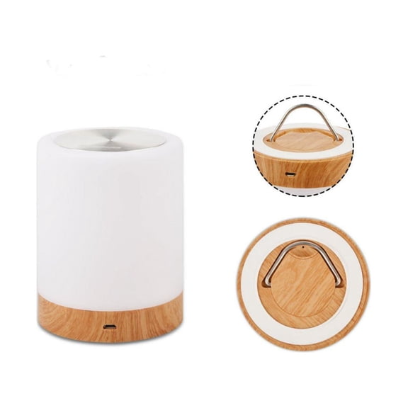 HEMOTON  Bedside Lamp Battery Powered Night Light Dimmable LED White