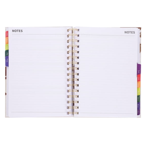HEMOTON Binder Note Book Portable Planner Organizer Office Academic Planner Spiral Plan Notebook