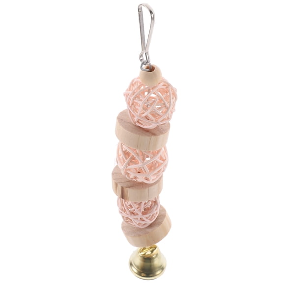 EXHUMKY Bird Foraging Toys Wooden 1 Set 7.86X1.26X8.06in