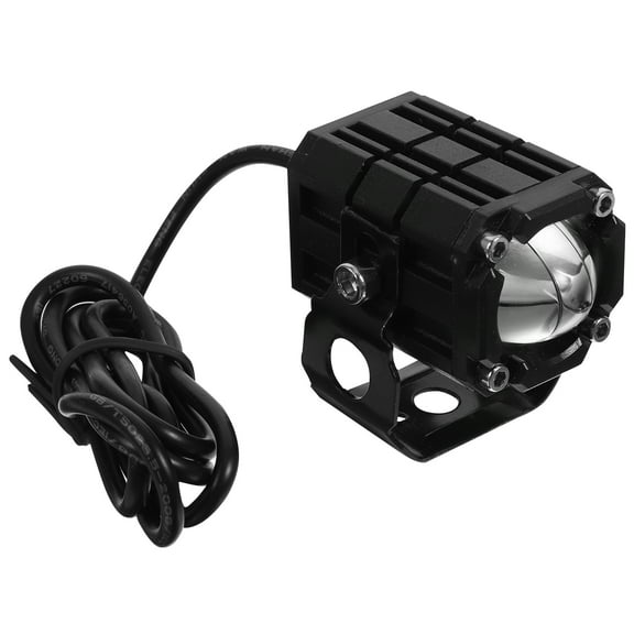 HEMOTON Black Aluminum Alloy Motorcycle Fog Lights Auxiliary Spotlight for Enhanced Visibility and Style
